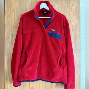 Patagonia Red Zip-Up Sweater